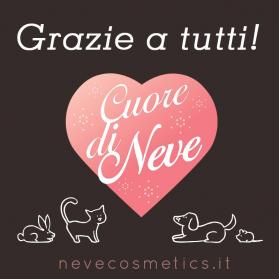 Neve Cosmetics has donated 2500€ to our Rifugio thanks to charity project Cuore di Neve