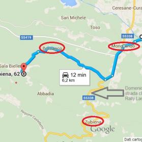 Alternate road to reach our Rifugio throghout Bornasco/Sala Biellese